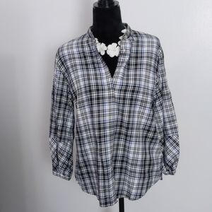 Lauren Ralph Lauren 2235 women's plaid top  NWT